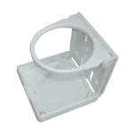 Posavaso plegable cerrado blanco