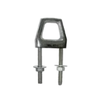 Cáncamo hexagonal 2 vástagos bronce cromado D8mm