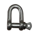 Grillete recto corto galvanizado D6 mm
