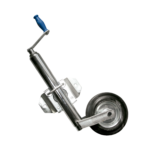 Rueda de chapa timonera regulable rebatible