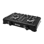 Anafe 2 hornallas pintado loza negra Brogas