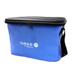 Bolso impermeable tapa rígida azul