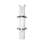 Posacaña exterior plástico blanco c/abrazadera inoxidable