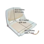 Butaca plástica acolchada rebatible Wises - Imagen 5