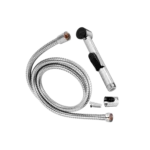 Duchador con corte cromado manguera 1,5 m ABS