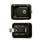 Cerradura con llave para baulera con manija embutida