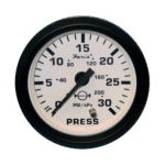 Indicador presión de agua aro negro Faria