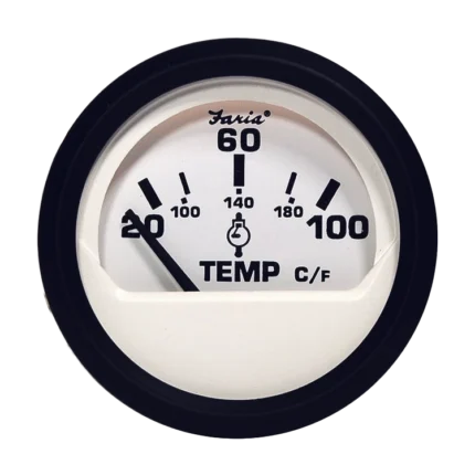 Indicador temperatura de agua aro negro Faria