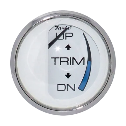 Indicador trim Johnson/Evinrude aro cromado Faria