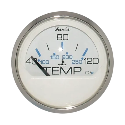 Indicador temperatura de agua aro cromado Faria