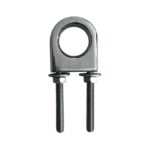 Cáncamo redondo grande 2 vástagos bronce cromado D8mm Herrcarr