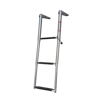 Escalera telescópica inox. 3 escalones Windline