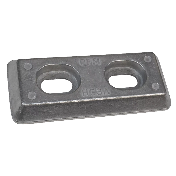 BA36008 Ánodo de sacrificio placa 160 x 70 x 20 Performance Metals 01 Ánodo de sacrificio placa 160 x 70 x 20cm Performance Metals - Imagen 1