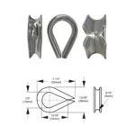 Guardacabo inox. 5mm Five Oceans - Imagen 4