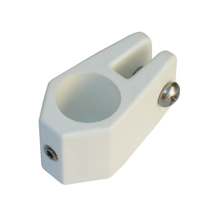 Herraje plástico blanco conexión media para capota 7/8″ Five Oceans - Imagen 1