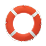 Salvavidas circular plástico c/tiras reflectivas Río de la Plata