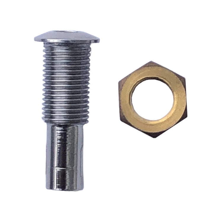 hc800 Pasacasco de bronce cromado 3 8″ toma de agua Herrcarr 02 Pasacasco de bronce cromado 3/8" toma de agua Herrcarr - Imagen 2