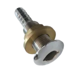 Pasacasco de bronce cromado 3/4" con racor Herrcarr