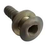 Pasacasco de bronce pulido 3/4" con racor Herrcarr
