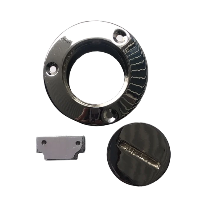 Tapa tanque 1 1/2" con llave bronce cromado Herrcarr - Imagen 3