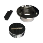 Tapa tanque 1 1/2" con llave bronce cromado Herrcarr - Imagen 4