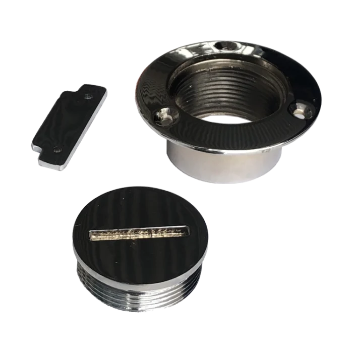 Tapa tanque 1 1/2" con llave bronce cromado Herrcarr - Imagen 4