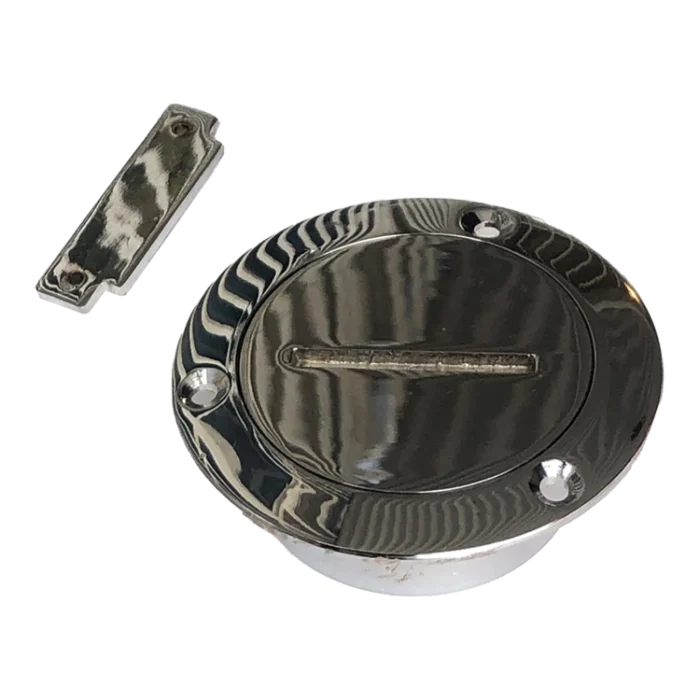 Tapa para tanque 2" con llave bronce cromado Herrcarr - Imagen 2