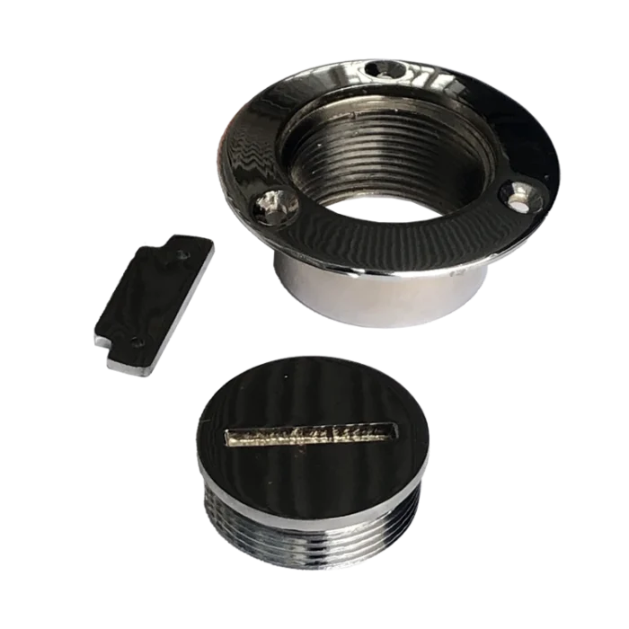 Tapa para tanque 1 1/4" con llave bronce cromado Herrcarr - Imagen 4