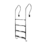 Escalera pileta 4 escalones inoxidable Vulcano