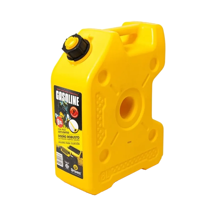 Bidón Roan 8 lts chato amarillo r2816 Bidón chato 8 lts amarillo Roan - Imagen 1