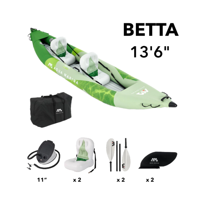Kayak Betta inf. p/2 con bolso y accesorios - Imagen 1