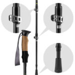 Bastón trekking 3 secciones 65 a 135 cm - Imagen 3