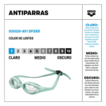 Antiparras Spider R 901 transparente/verde agua Arena - Imagen 4