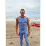 Tac largo hombre c/bretel Reptil azul - Imagen 4