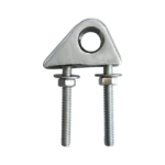 Cáncamo proa mediano 2 vástagos bronce cromado D8mm Herrcarr