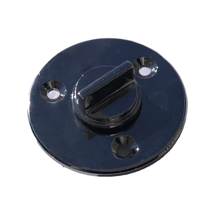 Tapón de bronce cromado ala grande completo - Imagen 1