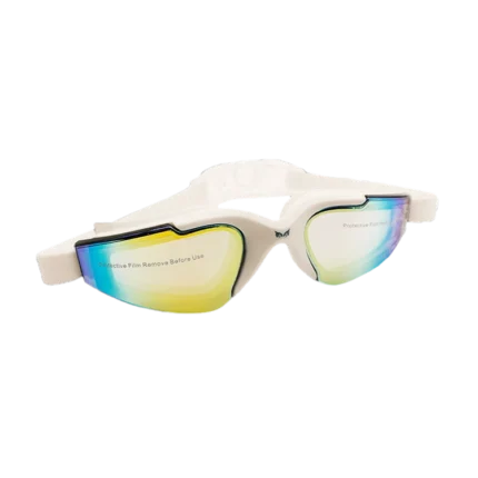 Antiparras Bardach Mirror blanco-amarillo-azul Hydro
