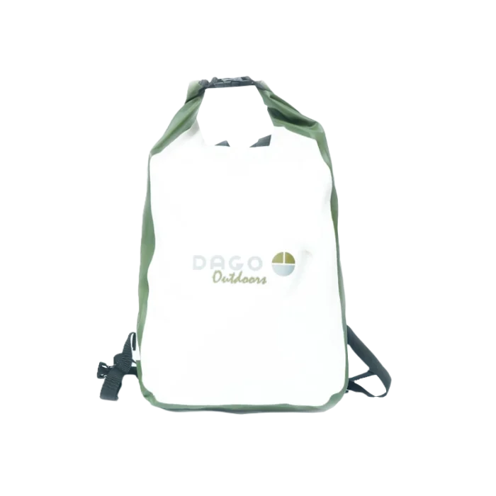 Mochila estanco 40l blanca/verde Dago - Imagen 1