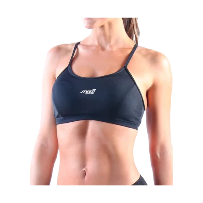 Top con tasa liso negro con tasa Speed - Imagen 1