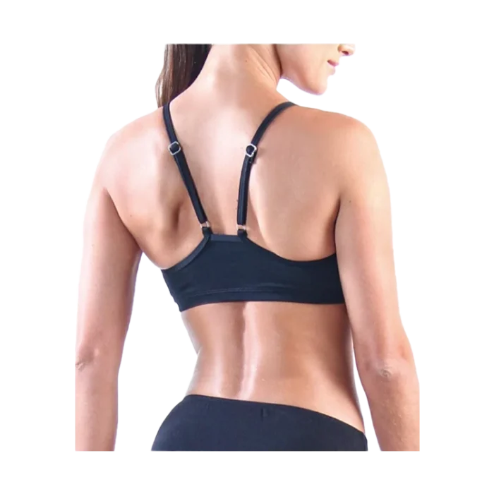 Top con tasa liso negro con tasa Speed - Imagen 2