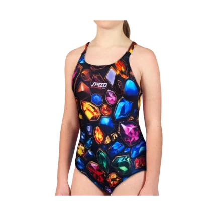 Malla est. 3D Crystal Stones niña/juvenil Speed