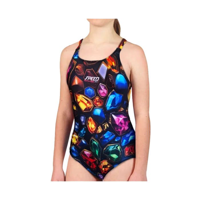 Malla est. 3D Crystal Stones niña/juvenil Speed - Imagen 1