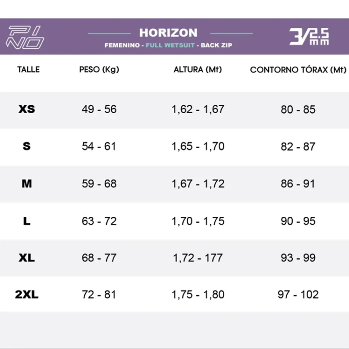 Traje Horizon 3/2.5 mujer Pino - Imagen 4