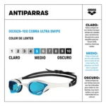 Antiparras Cobra Ultra Swipe azul/blanco 100 Arena - Imagen 3