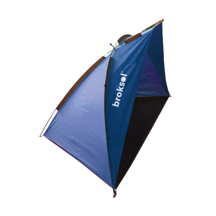 Carpa playera Praia tradicional naranja y azul Brogas