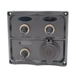 Tablero 3 puntos c/led + enchufe Five Oceans