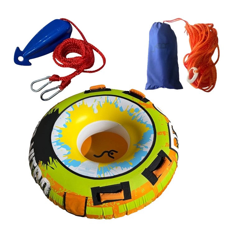 nauty148 combo gomón cuerda triángulo Combo gomón Power Nitro p/1 persona + triángulo + cuerda de arrastre - Imagen 1