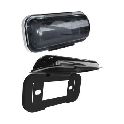 Tapa estéreo tipo burbuja base negra