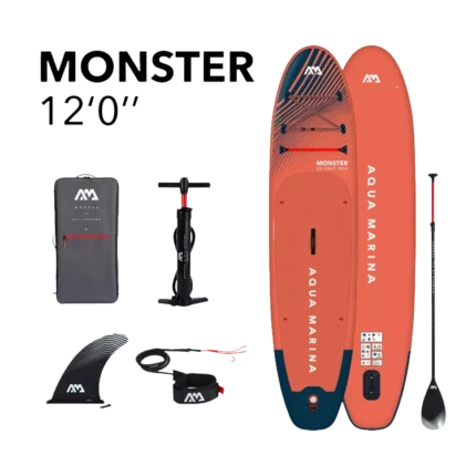 Tabla sup Monster 170 kg c/accesorios Stand Up Paddle Aqua Marina