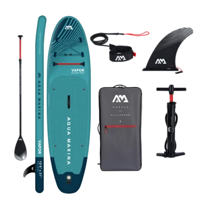 Promo tabla sup Vapor 140 kg c/accesorios Stand Up Paddle Aqua Marina